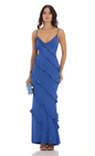 Lucy in the Sky Ruffle Maxi Dress