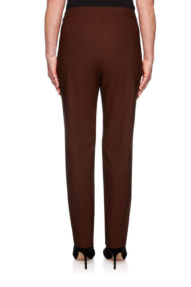 Alfred Dunner Women's Petite Classics Allure Stretch Average Length Pant