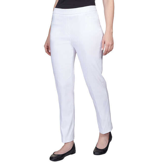 Alfred Dunner Women's Petite Classics Allure Stretch Average Length Pant