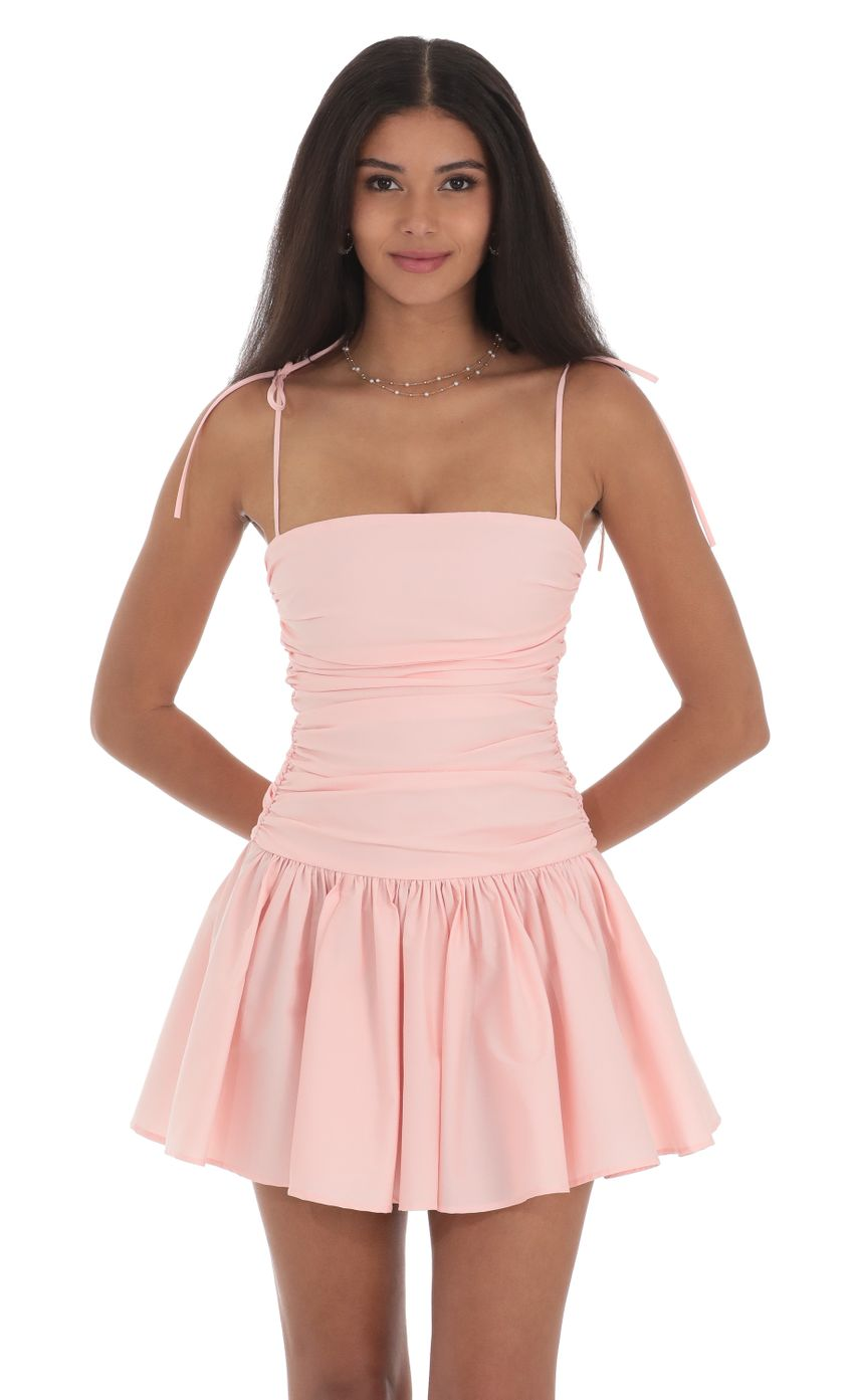 Lucy in the Sky Ruched Fit and Flare Dress