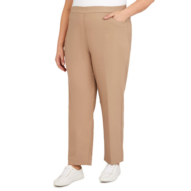 Alfred Dunner Women's Plus Classics Allure Stretch Short Length Pant