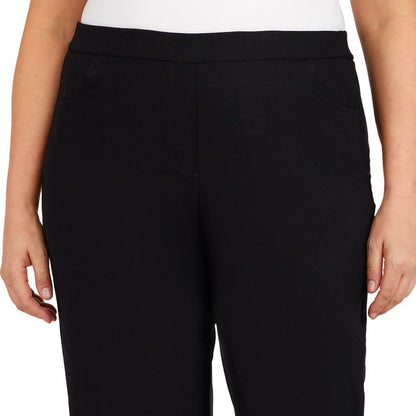 Alfred Dunner Women's Plus Classics Allure Stretch Short Length Pant