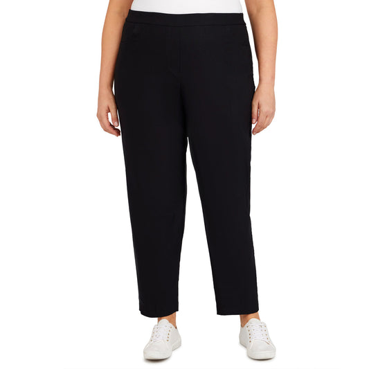 Alfred Dunner Women's Plus Classics Allure Stretch Average Length Pant