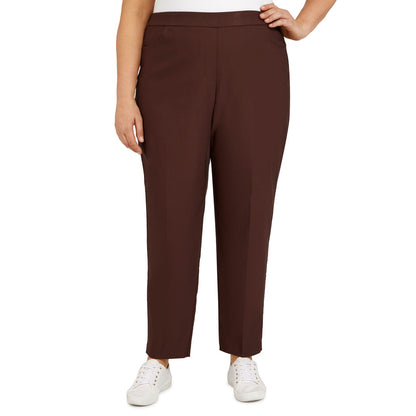 Alfred Dunner Women's Plus Classics Allure Stretch Average Length Pant