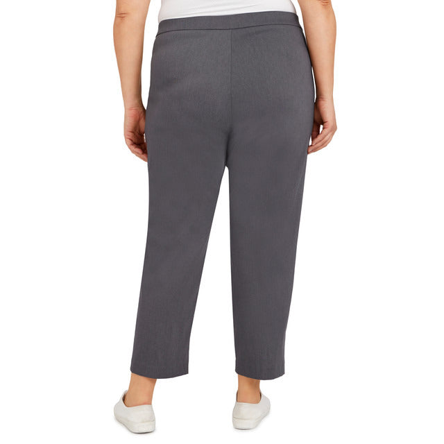 Alfred Dunner Women's Plus Classics Allure Stretch Average Length Pant