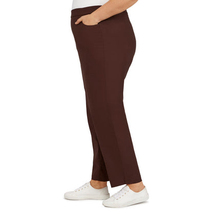 Alfred Dunner Women's Plus Classics Allure Stretch Average Length Pant