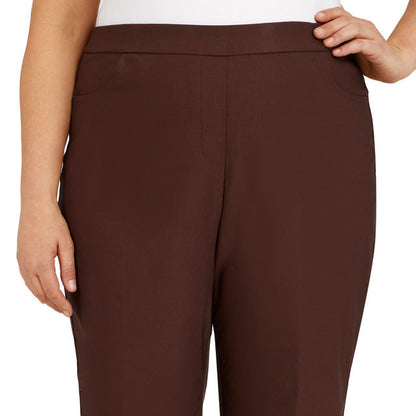 Alfred Dunner Women's Plus Classics Allure Stretch Average Length Pant