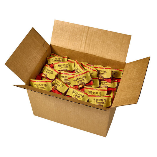 HERSHEY’S Caramels Candy Bulk Box, 7.6 lbs