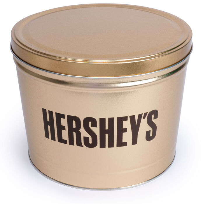 HERSHEY’S Filled Gold Tin HERSHEY’S Filled Gold Tin | 11 lbs.