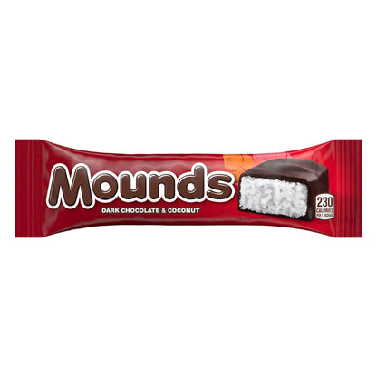 MOUNDS Dark Chocolate and Coconut Candy Bars, 1.75 oz (36 Count)