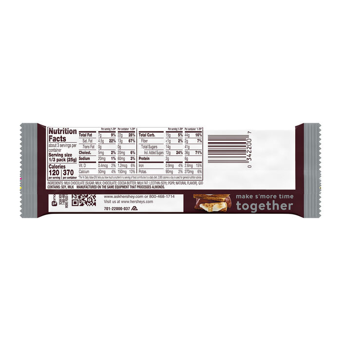 HERSHEYS Milk Chocolate King Size 2.6oz Candy Bar