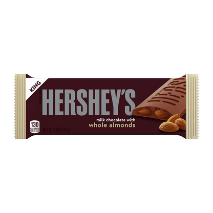 HERSHEYS Milk Chocolate Almond King Size 2.6oz Candy Bar