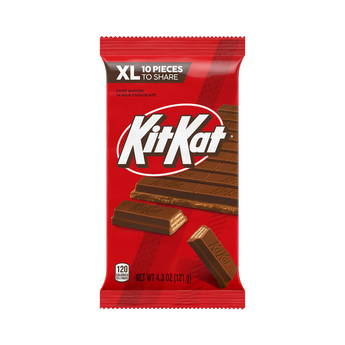 KIT KAT Milk Chocolate Wafer XL Candy Bar, 4.3 oz (10 Pieces)