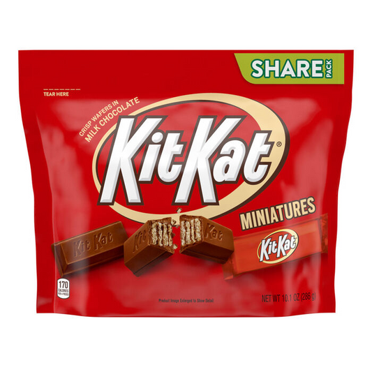 KIT KAT Milk Chocolate Miniatures Candy Bars 10.1oz Candy Bag