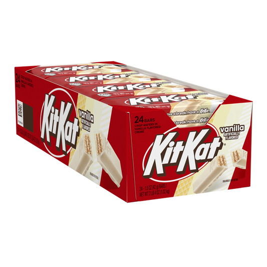 KIT KAT Vanilla Flavored Wafer Candy Bars, 1.5 oz (24 Count)