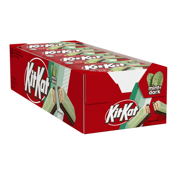 KIT KAT DUOS Dark Chocolate and Mint Wafer Candy Bars, 1.5 oz (24 Count)