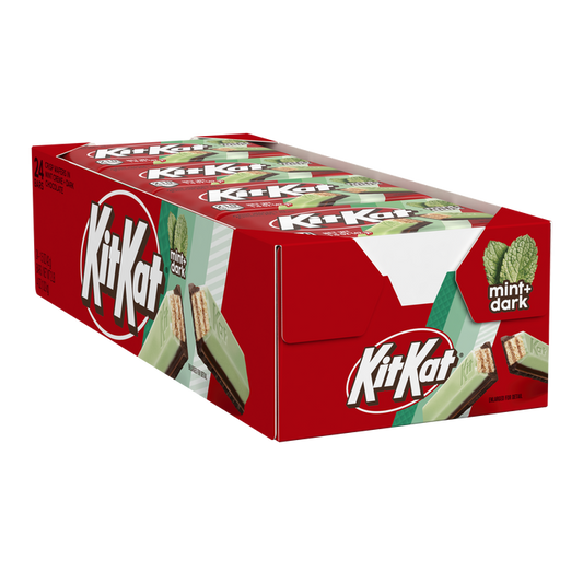 KIT KAT DUOS Dark Chocolate and Mint Wafer Candy Bars, 1.5 oz (24 Count)