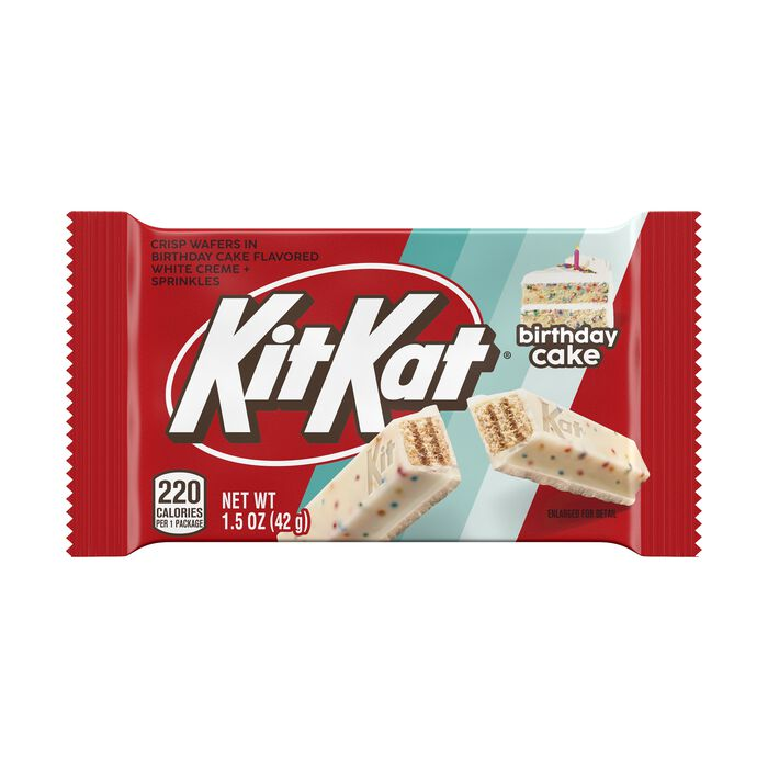 KIT KAT Birthday Cake Flavored Wafer Candy Bars, 1.5 oz (24 Count)