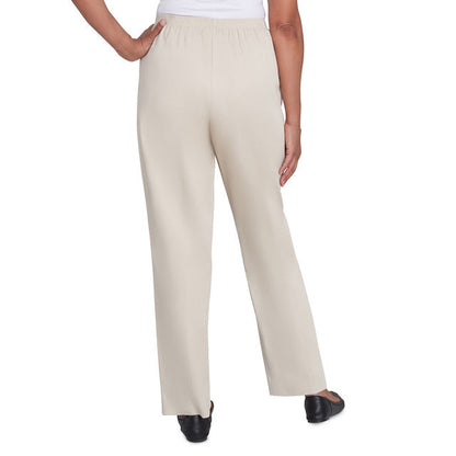 Alfred Dunner Women's Classics Twill Average Length Pant