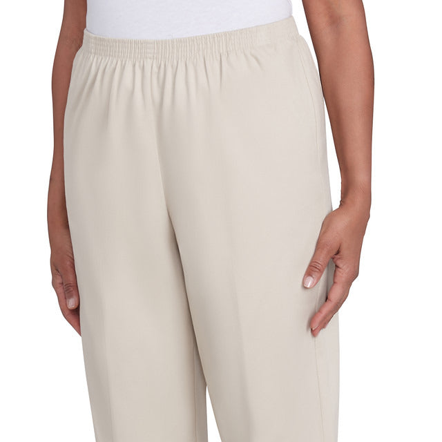 Alfred Dunner Women's Classics Twill Average Length Pant