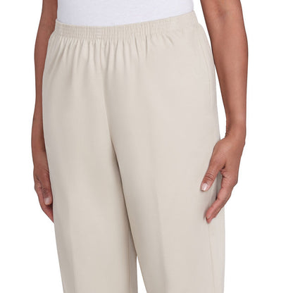 Alfred Dunner Women's Classics Twill Short Length Pant