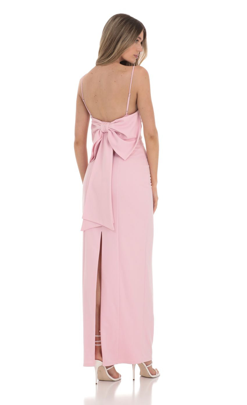 Lucy in the Sky Back Bow Maxi Dress