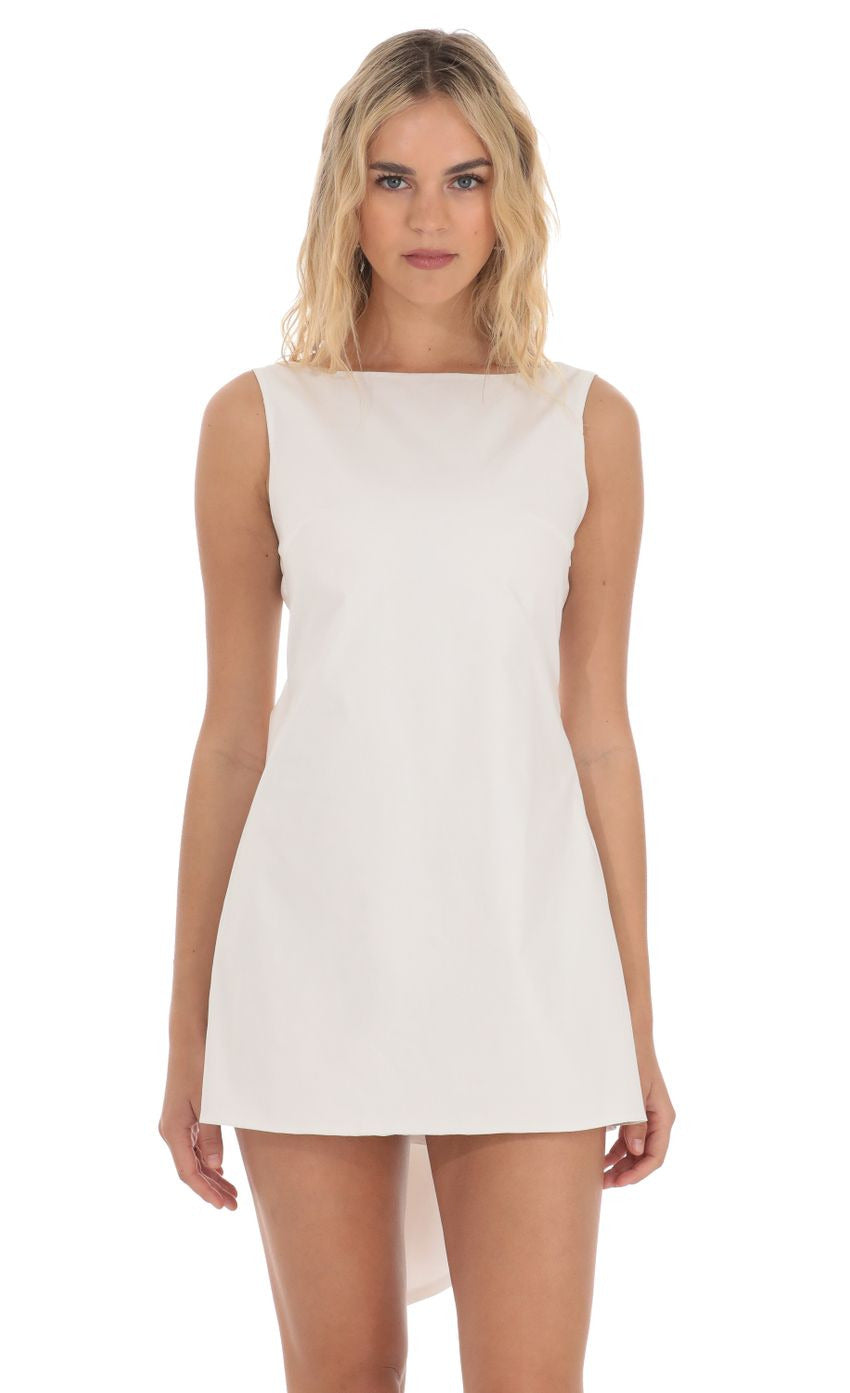 Lucy in the Sky High Neck Back Bow Dress