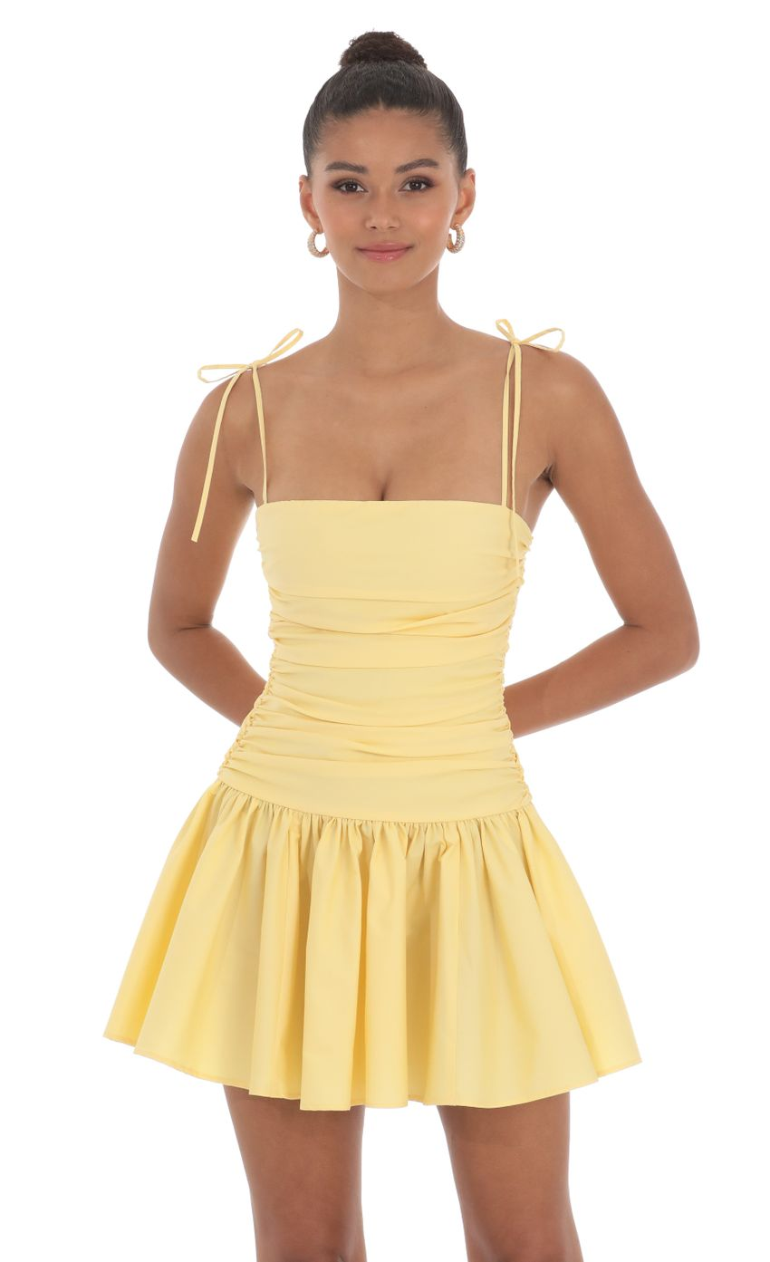 Lucy in the Sky Ruched Fit and Flare Dress