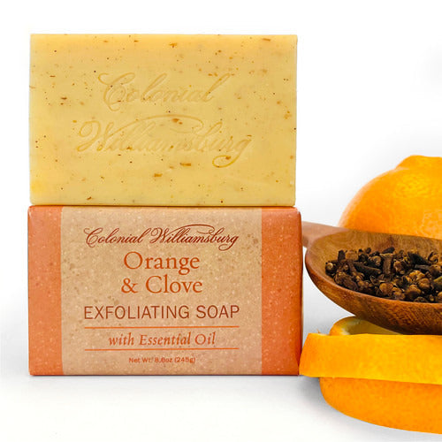 The Shops at Colonial Williamsburg Orange and Clove Herbal Exfoliating Soap Bar