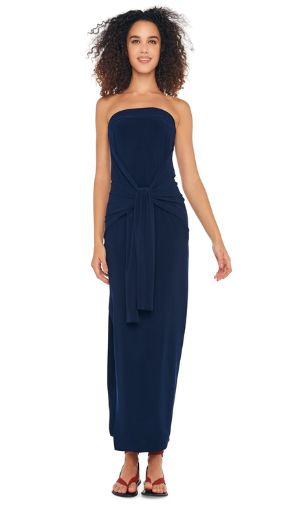 Norma Kamali Women's STRAPLESS ALL IN ONE SIDE SLIT GOWN