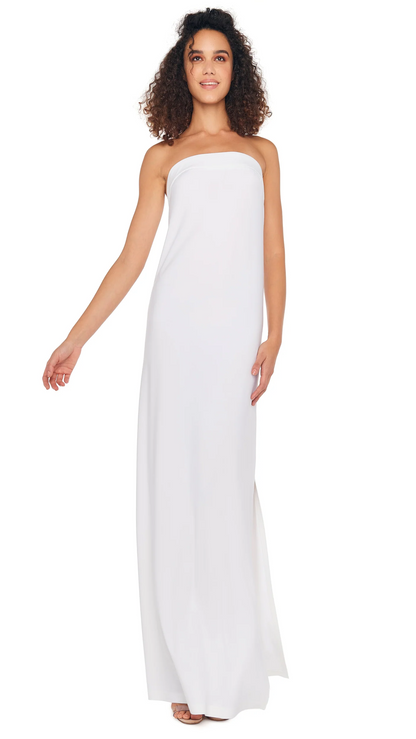 Norma Kamali Women's STRAPLESS TAILORED SIDE SLIT GOWN