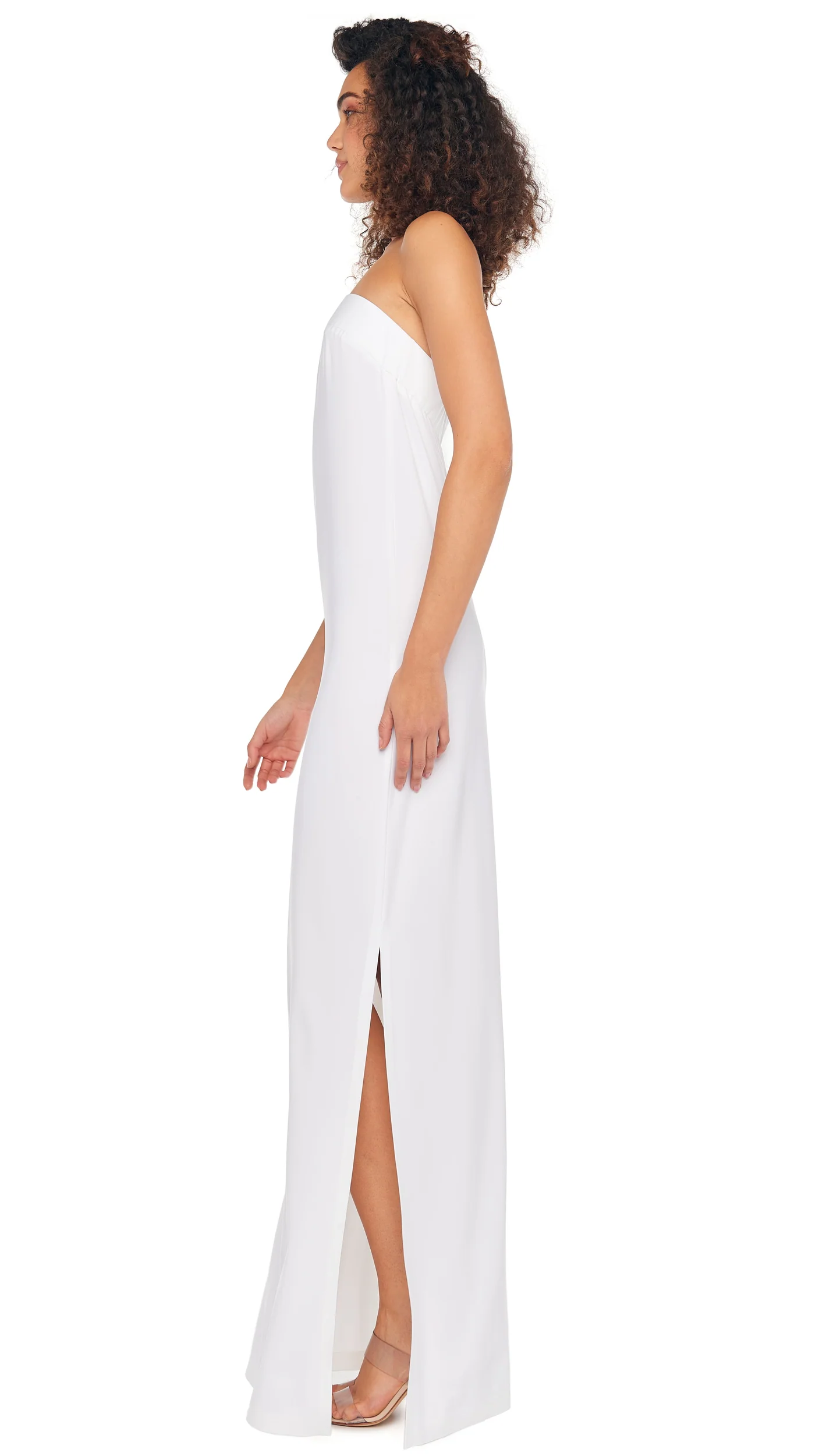 Norma Kamali Women's STRAPLESS TAILORED SIDE SLIT GOWN