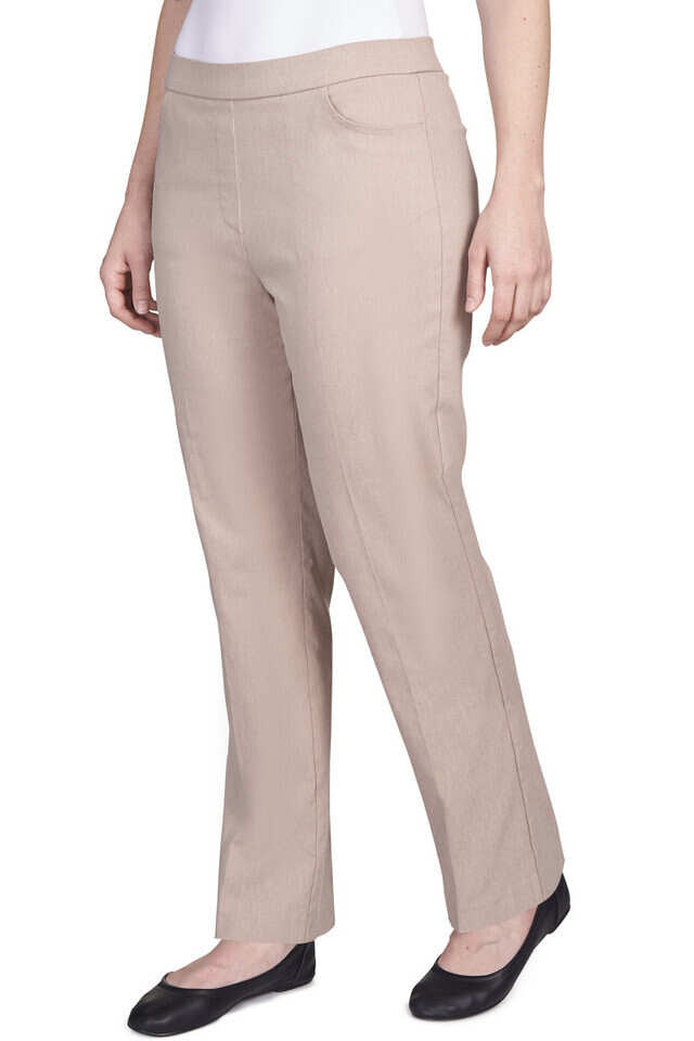 Alfred Dunner Women's Petite Classics Allure Stretch Average Length Pant