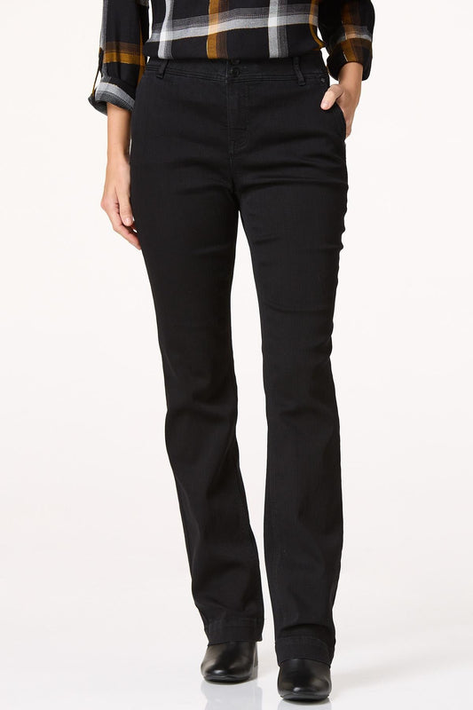 Cato Fashion Women's The Perfect Jean - Black Curvy Trouser