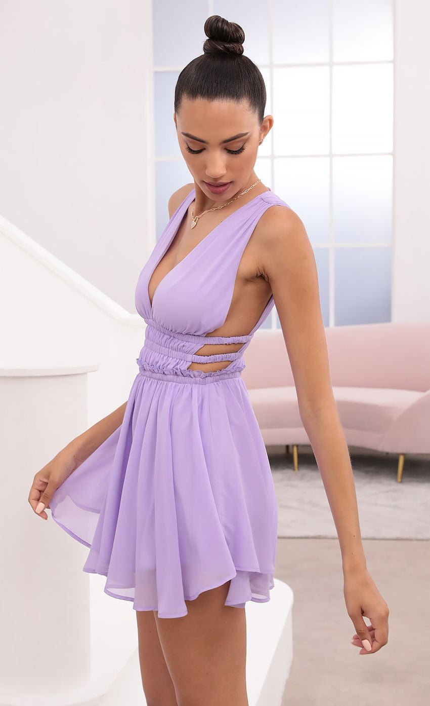 Lucy in the Sky Plunge A-Line Dress