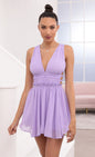 Lucy in the Sky Plunge A-Line Dress