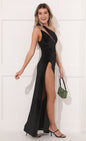 Lucy in the Sky One Shoulder Maxi Dress