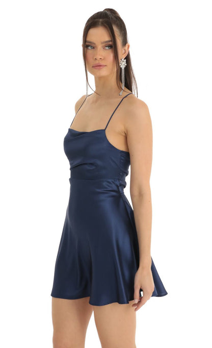 Lucy in the Sky Satin A-Line Dress