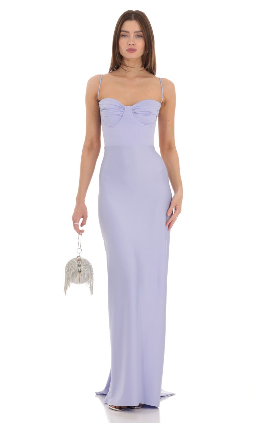 Lucy in the Sky Ruched Maxi Dress 1