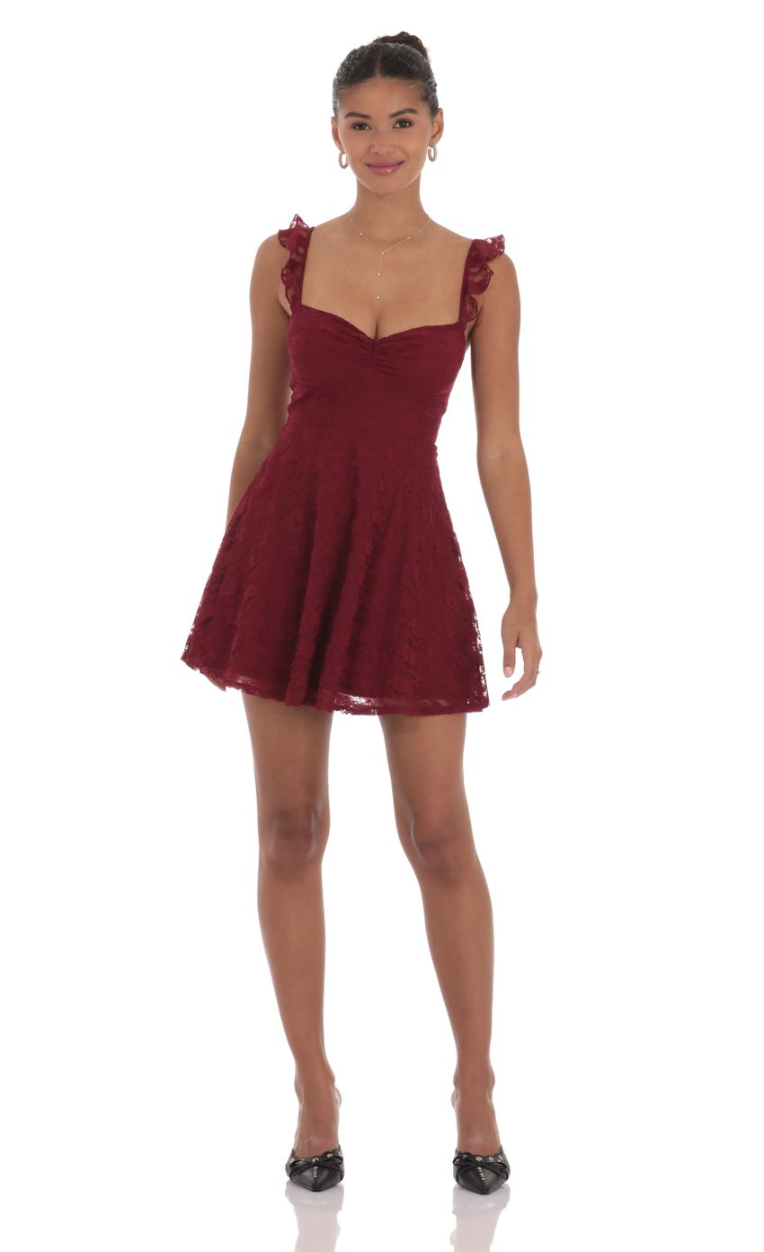 Lucy in the Sky Ruffle Strap A-Line Dress