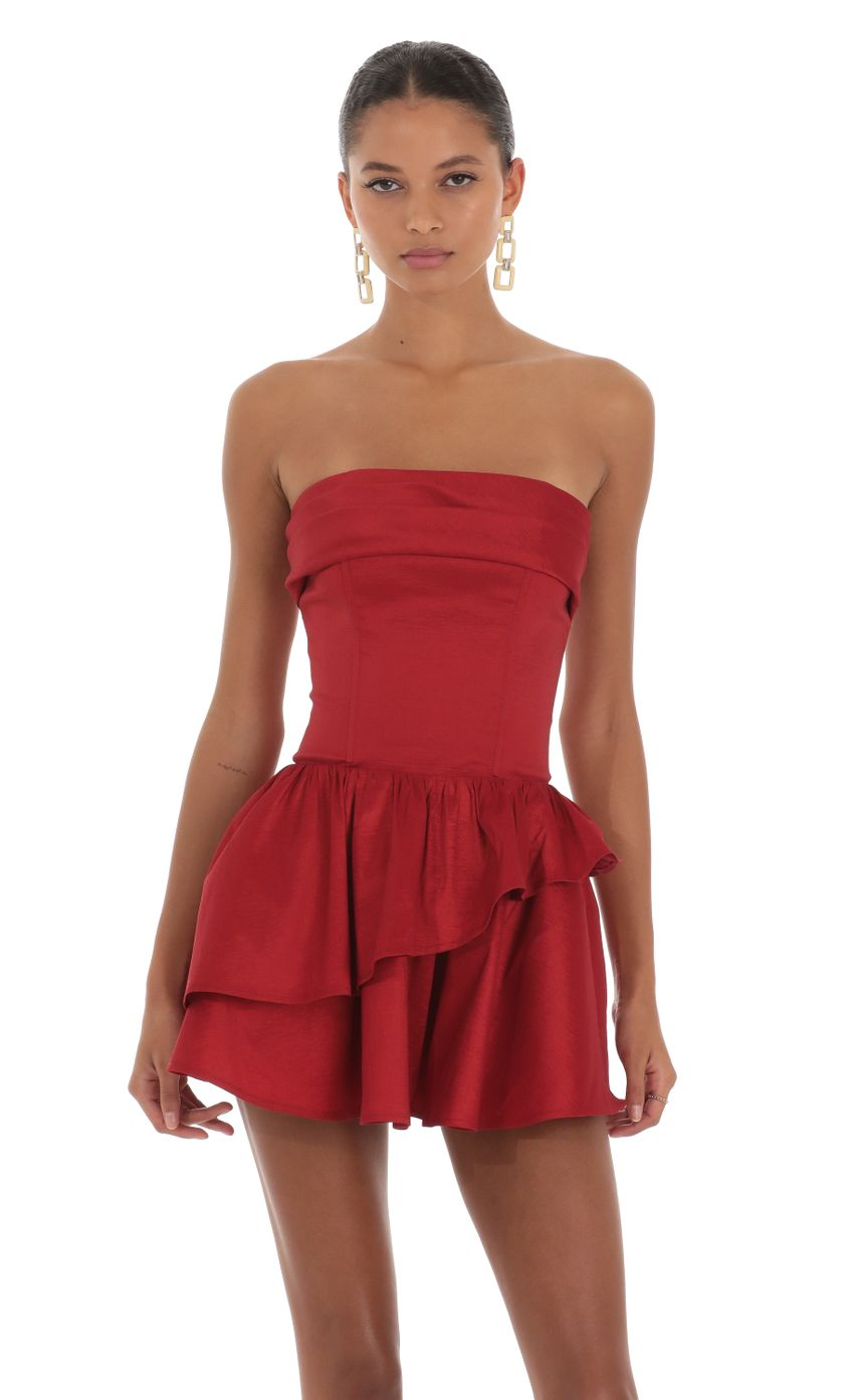 Lucy in the Sky Corset Strapless Dress 1