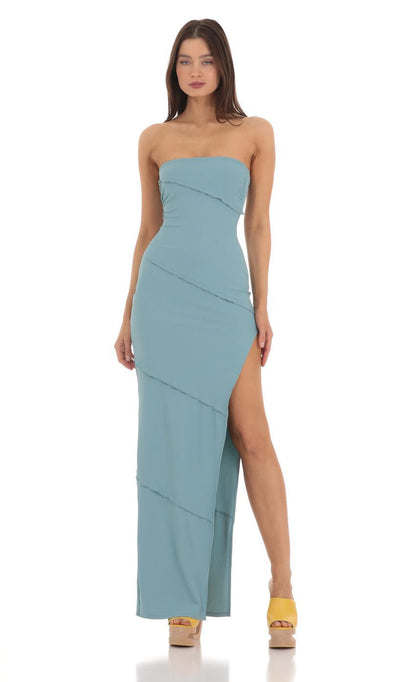 Lucy in the Sky Ruffle Strapless Dress