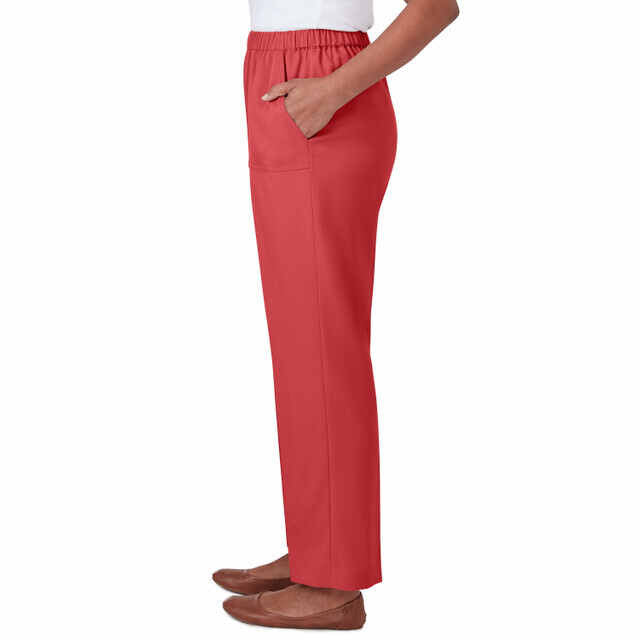 Alfred Dunner Women's Sedona Balanced Average Length Pant - CLAY