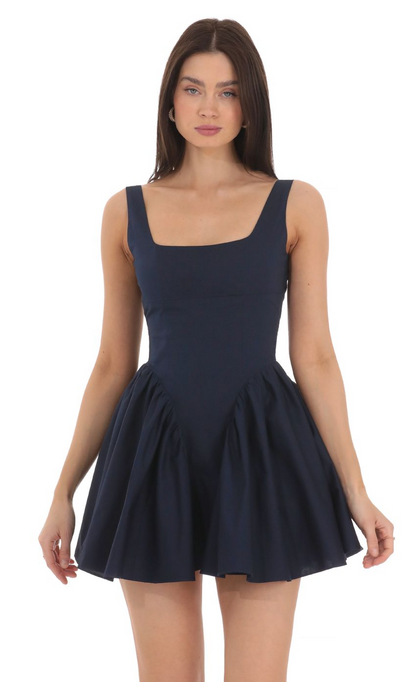 Lucy in the Sky Open Back Flare Dress