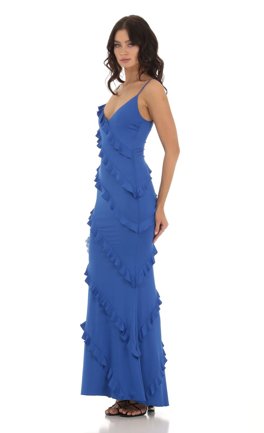 Lucy in the Sky Ruffle Maxi Dress