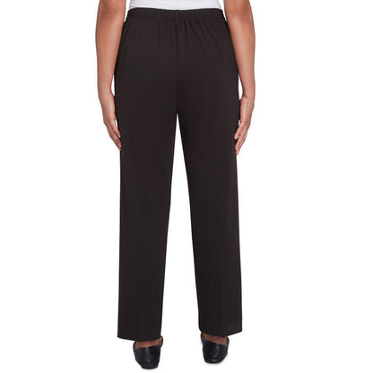 Alfred Dunner Women's Pull On Ponte Short Length Pant