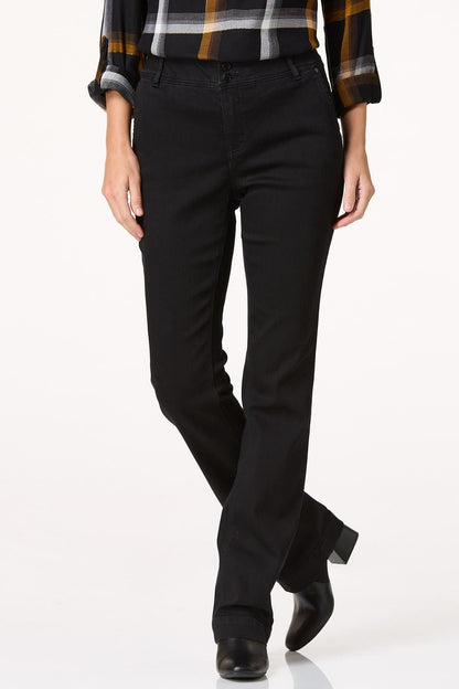 Cato Fashion Women's The Perfect Jean - Black Curvy Trouser