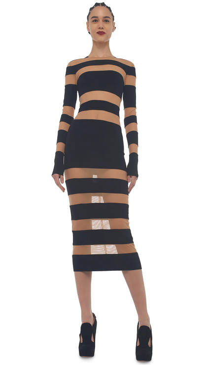 Norma Kamali Women's SPLICED DRESS