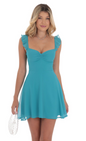 Lucy in the Sky Ruffle Strap A-Line Dress