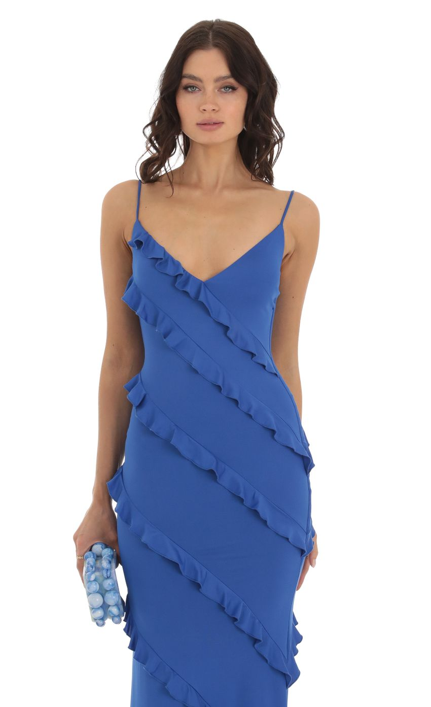 Lucy in the Sky Ruffle Maxi Dress